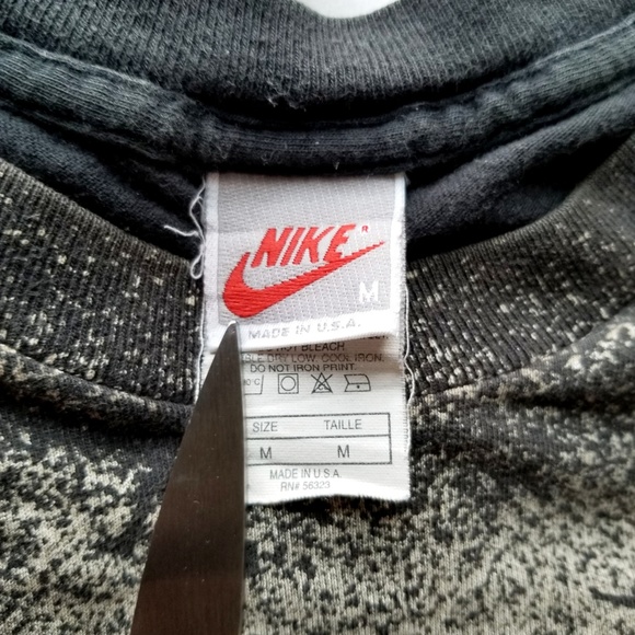 Vintage Nike Jordan S/S All-Over Print Grey Tag - Picture 5 of 8